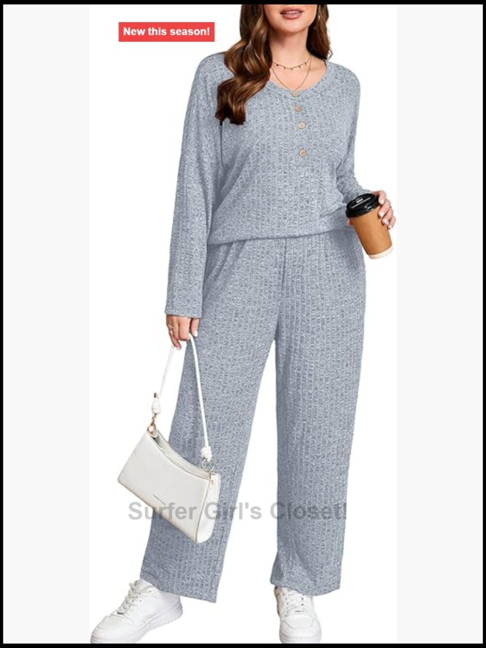 Plus Size 2 Piece Set Loose Wide Leg Pant Long Sleeve Top Matching Tracksuit